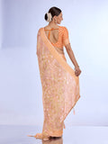 Orange Georgette Saree With Blouse Piece Orange Georgette Saree With Blouse Piece