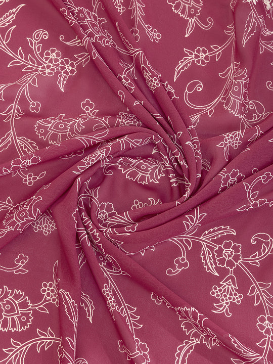 Magenta Poly Georgette Festive Wear Saree With Blouse Piece Magenta Poly Georgette Festive Wear Saree With Blouse Piece