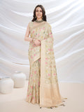 Peach Pure Cotton Festive Wear Saree With Blouse Piece Peach Pure Cotton Festive Wear Saree With Blouse Piece