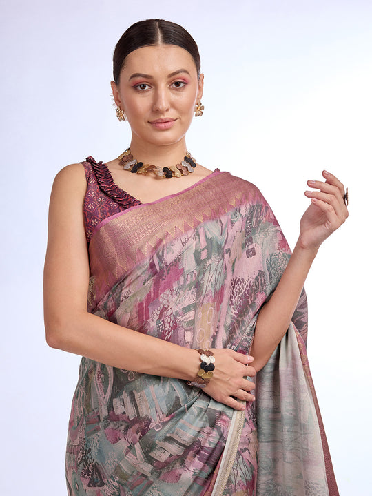 Wine Tissue Saree With Blouse Piece Wine Tissue Saree With Blouse Piece