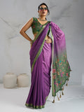 Pure Chiffon Digital Printed Woven Saree With Woven Border And Fancy Tassels Pure Chiffon Digital Printed Woven Saree With Woven Border And Fancy Tassels