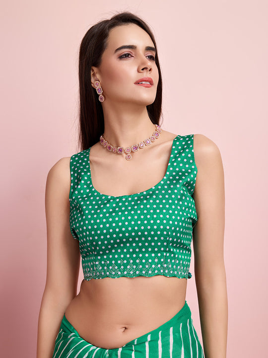 Sea Green Chiffon Festive Saree With Blouse Piece Sea Green Chiffon Festive Saree With Blouse Piece