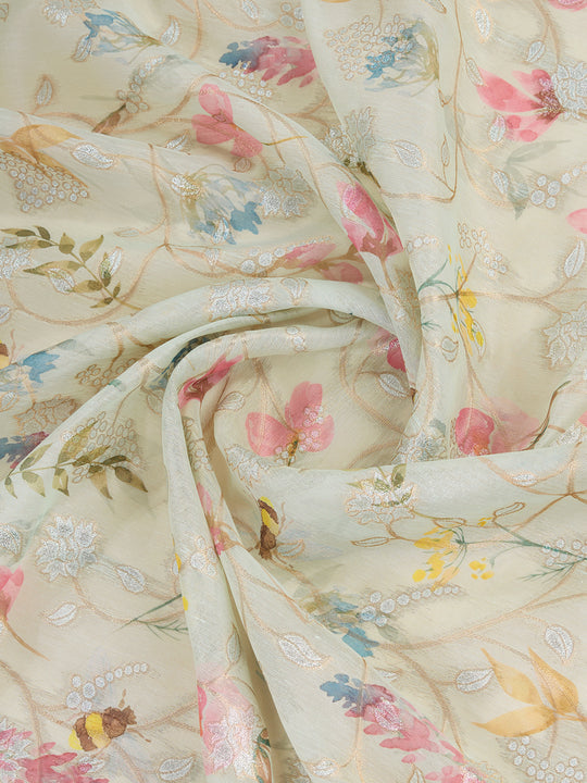 Light Green Pure Cotton Festive Wear Saree With Blouse Piece Light Green Pure Cotton Festive Wear Saree With Blouse Piece