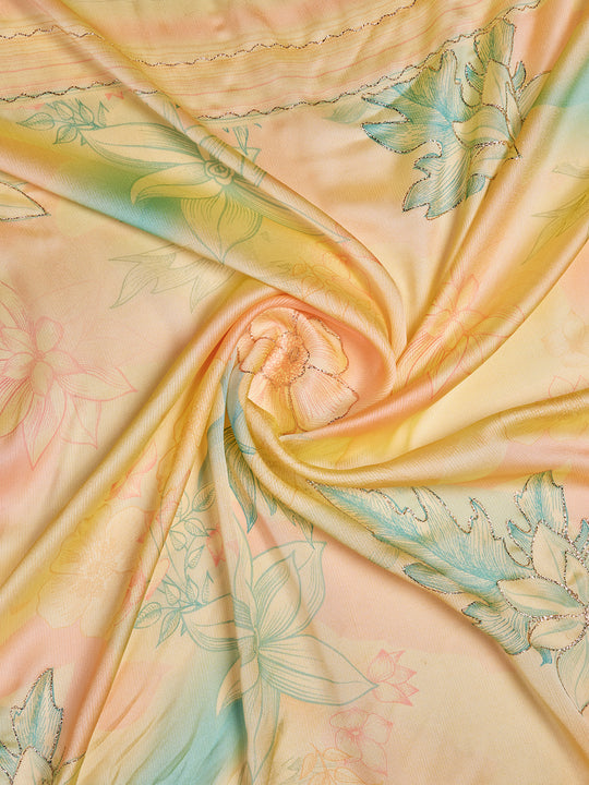 Lime Green Poly Chiffon Festive Wear Saree With Blouse Piecde Lime Green Poly Chiffon Festive Wear Saree With Blouse Piecde