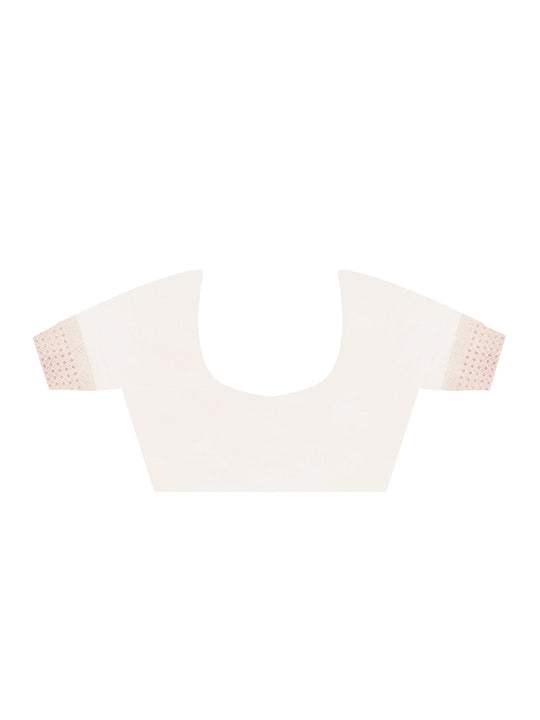 Yellow Printed Linen Blend Saree With Blouse Piece Yellow Printed Linen Blend Saree With Blouse Piece