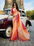 Multicolor Georgette Embellished Saree With Blouse Piece Multicolor Georgette Embellished Saree With Blouse Piece