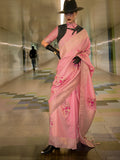 Peach Art Silk Saree With Blouse Piece Peach Art Silk Saree With Blouse Piece