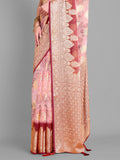 Baby Pink Georgette Saree With Blouse Piece Baby Pink Georgette Saree With Blouse Piece