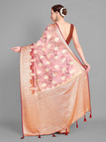 Baby Pink Georgette Saree With Blouse Piece Baby Pink Georgette Saree With Blouse Piece