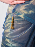 Solid Tissue Saree with Hanging With Blouse Piece Solid Tissue Saree with Hanging With Blouse Piece