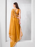 Mirror Work Lace Organza Saree With Blouse Piece Mirror Work Lace Organza Saree With Blouse Piece