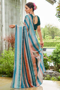 Teal Green Satin Saree Teal Green Satin Saree