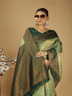 Banarasi Silk Saree With Blouse Piece