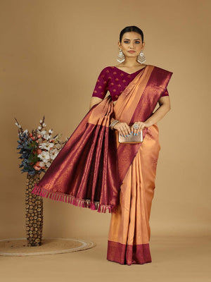 Banarasi Silk Saree With Blouse Piece