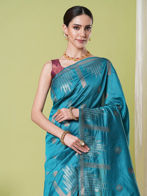Banarasi Silk Saree With Blouse Piece