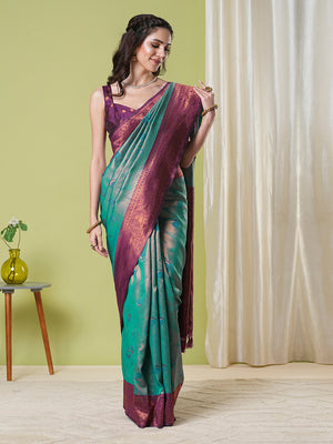 Banarasi Silk Saree With Blouse Piece