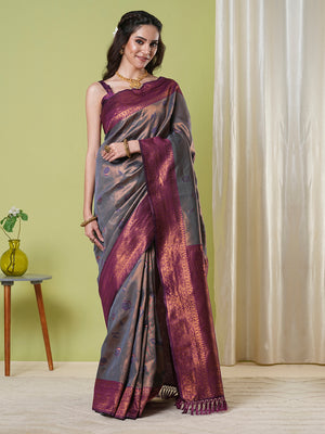 Banarasi Silk Saree With Blouse Piece