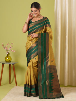 Banarasi Silk Saree With Blouse Piece