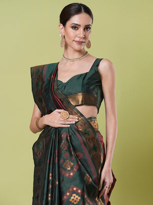 Banarasi Silk Saree With Blouse Piece