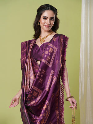 Banarasi Silk Saree With Blouse Piece