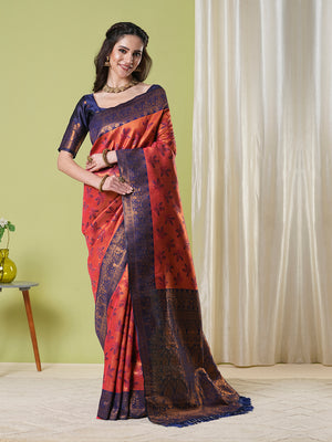 Banarasi Silk Saree With Blouse Piece