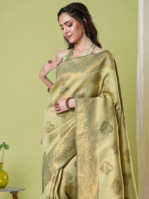 Banarasi Silk Saree With Blouse Piece