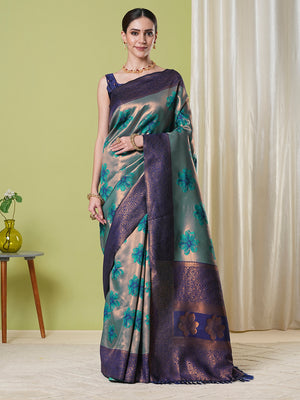 Banarasi Silk Saree With Blouse Piece