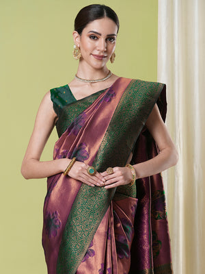 Banarasi Silk Saree With Blouse Piece