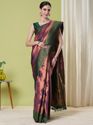 Banarasi Silk Saree With Blouse Piece