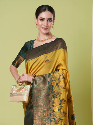 Banarasi Silk Saree With Blouse Piece