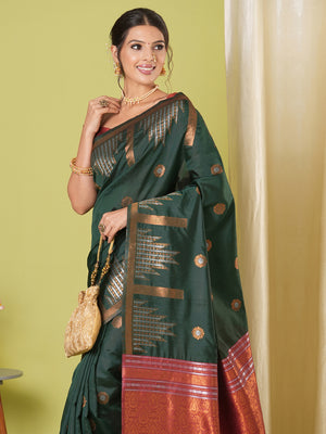 Banarasi Silk Saree With Blouse Piece