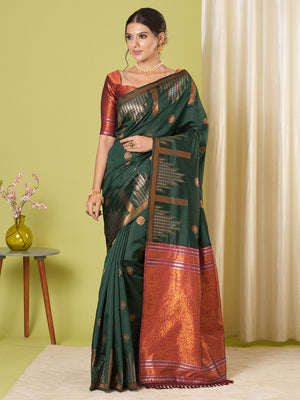 Banarasi Silk Saree With Blouse Piece