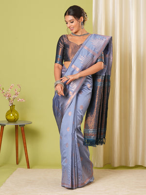 Banarasi Silk Saree With Blouse Piece