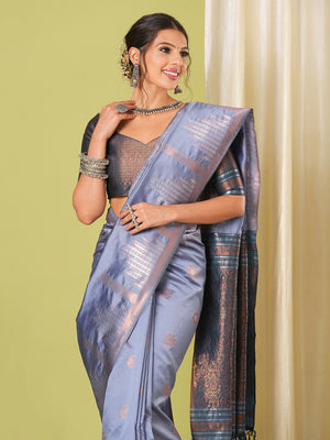 Banarasi Silk Saree With Blouse Piece