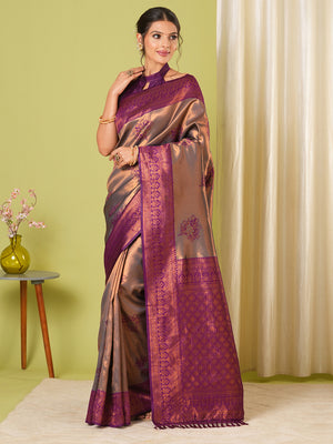 Banarasi Silk Saree With Blouse Piece