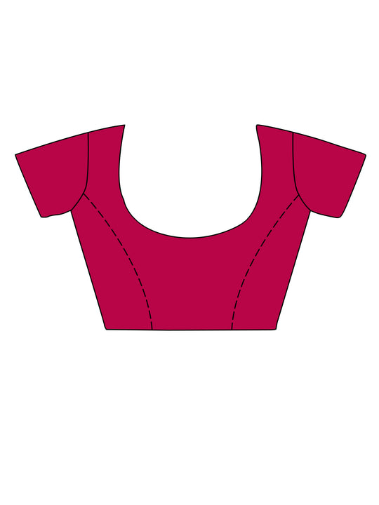 Pink Georgette Saree With Blouse Piece Pink Georgette Saree With Blouse Piece