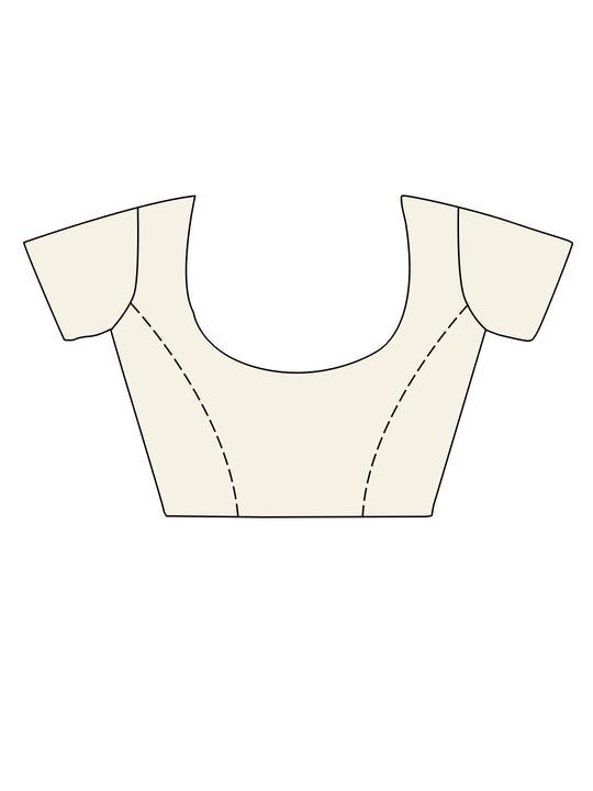 Cream Cotton Saree With Blouse Piece Cream Cotton Saree With Blouse Piece