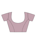 Lavender Organza Saree With Blouse Piece Lavender Organza Saree With Blouse Piece
