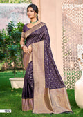 Dark wine Assam silk Sarees With Blouse Piece Dark wine Assam silk Sarees With Blouse Piece
