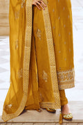 Marigold Yellow Dola Silk Salwar Suit Marigold Yellow Dola Silk Salwar Suit