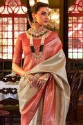 Off White Kanjivaram Saree Off White Kanjivaram Saree