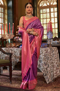 Purple Violet Kanjivaram Saree Purple Violet Kanjivaram Saree