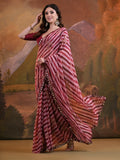 Pink Pure Georgette Festive Saree With Blouse Piece Pink Pure Georgette Festive Saree With Blouse Piece