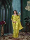 Yellow And Green Kanjivaram Saree Yellow And Green Kanjivaram Saree