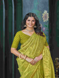 Yellow And Green Kanjivaram Saree Yellow And Green Kanjivaram Saree