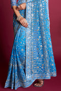 Sky Blue Georgette Saree Sky Blue Georgette Saree