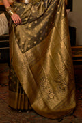 Jet Black Kanjivaram Saree Jet Black Kanjivaram Saree
