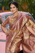 Dusky Brown Kanjivaram Saree Dusky Brown Kanjivaram Saree