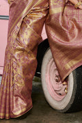 Dusky Brown Kanjivaram Saree Dusky Brown Kanjivaram Saree