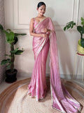 Space Silk Party Wear Saree With Blouse Piece Space Silk Party Wear Saree With Blouse Piece